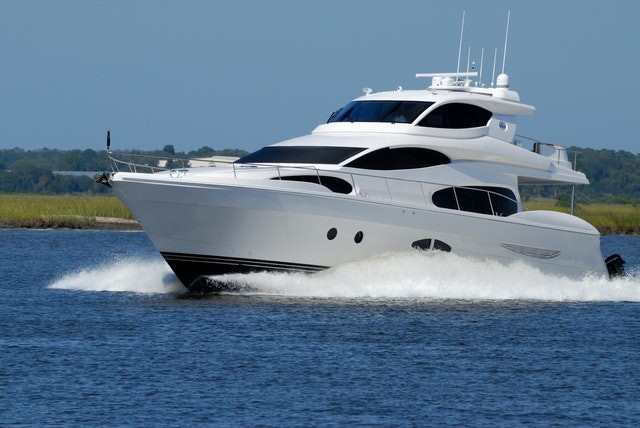 yacht running on blue water