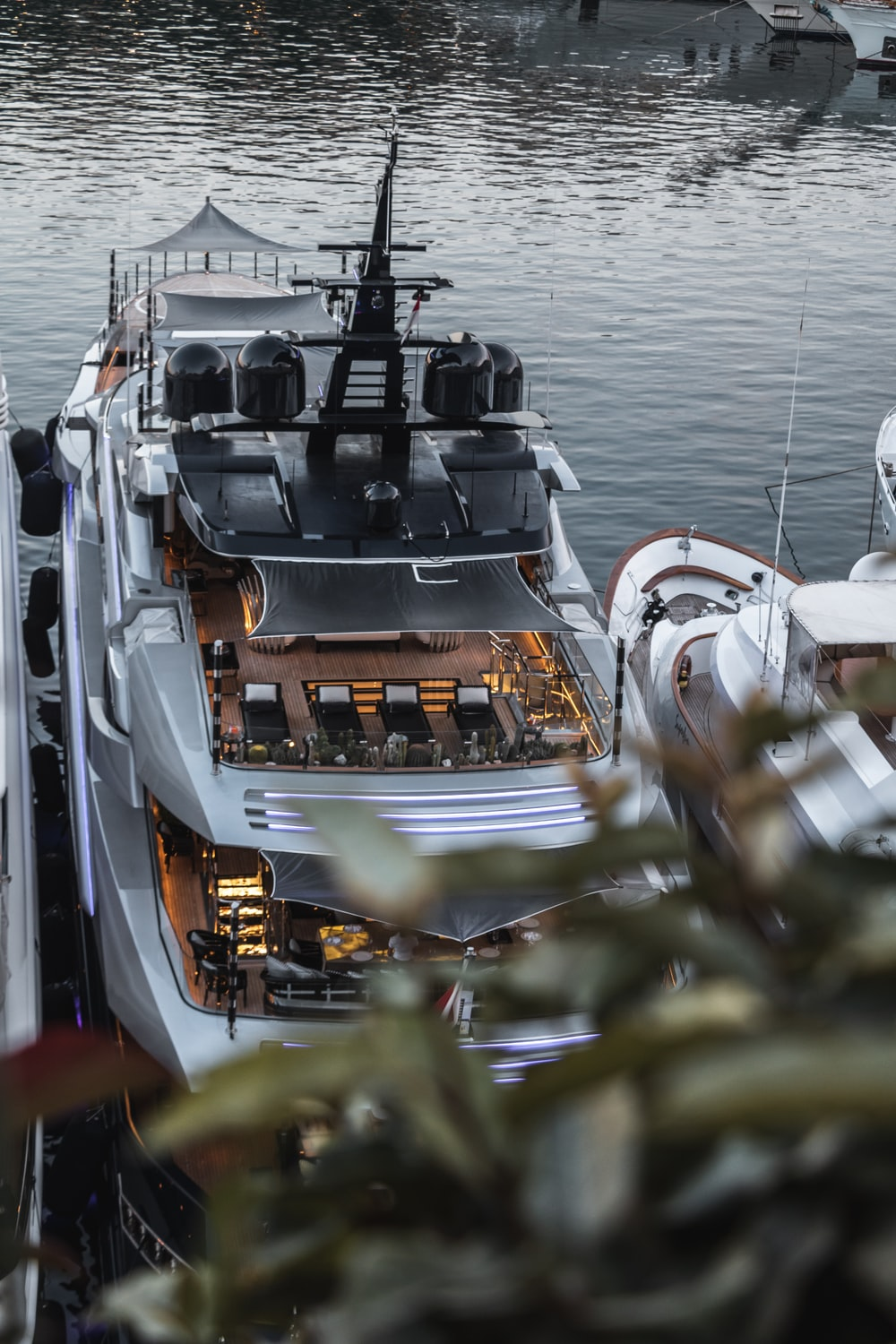luxury yacht on the sea